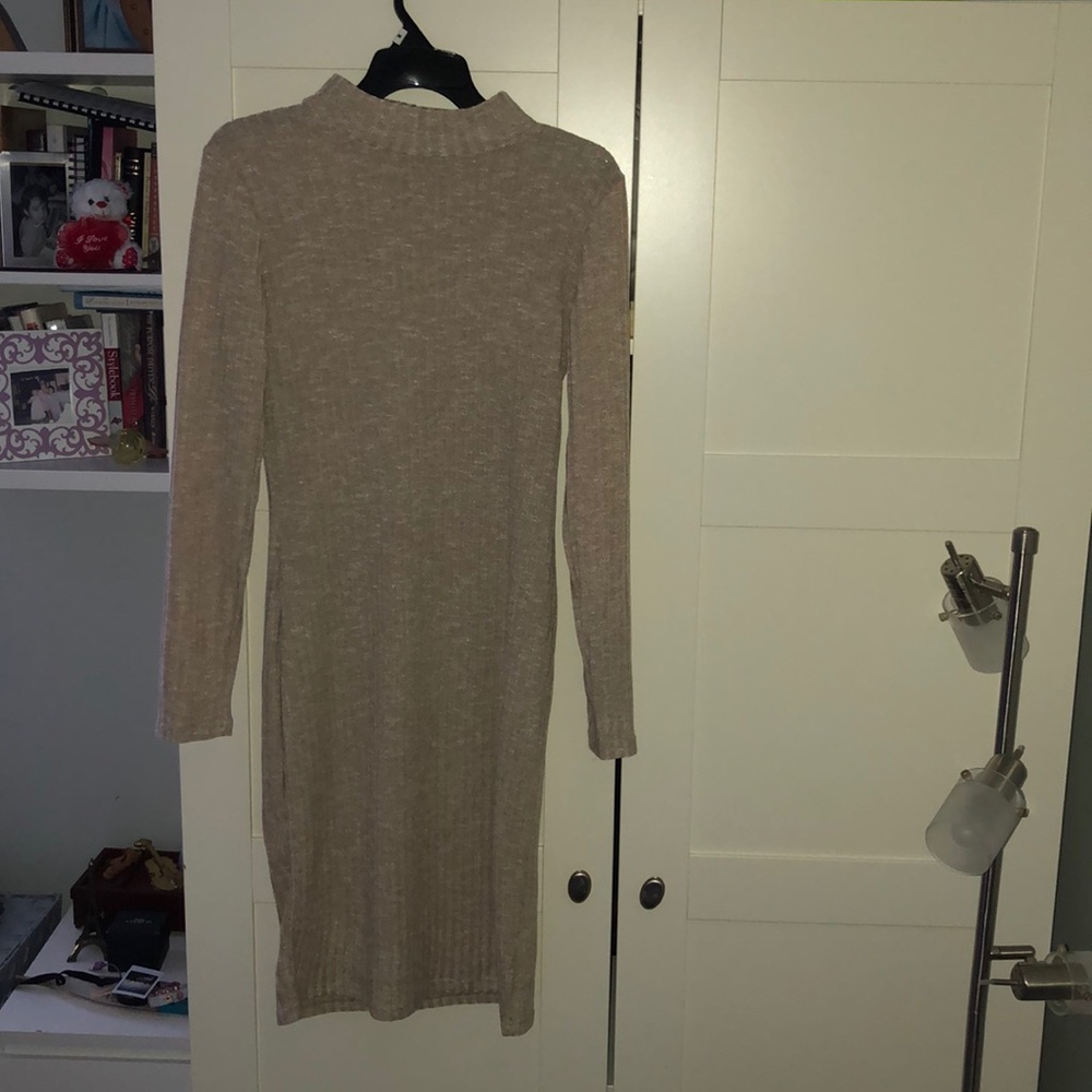tan dress